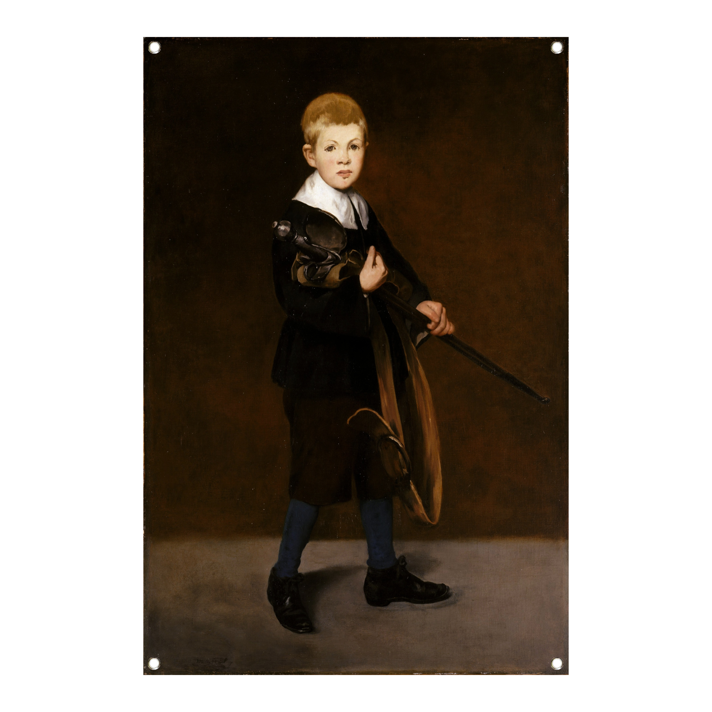 Jongen met een zwaard - Édouard Manet tuinposter
