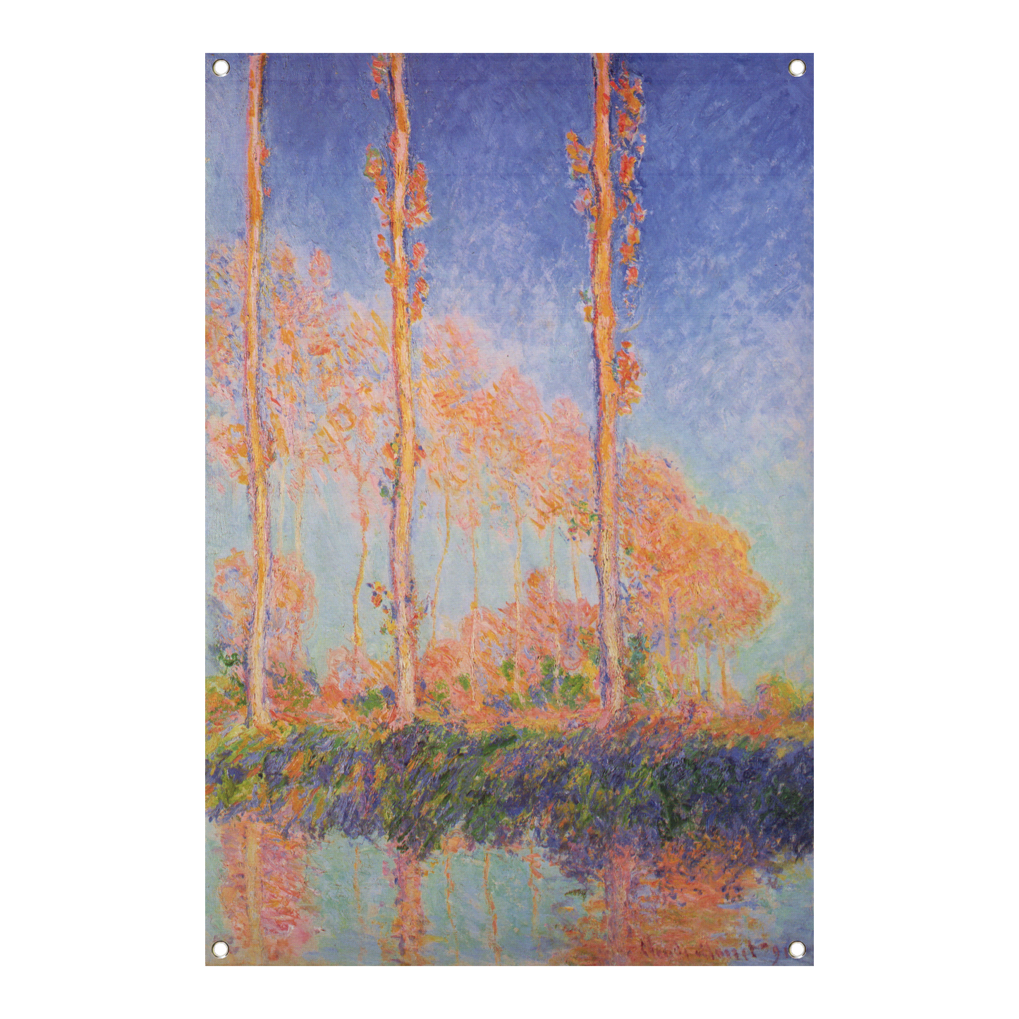 Populieren - Claude Monet tuinposter