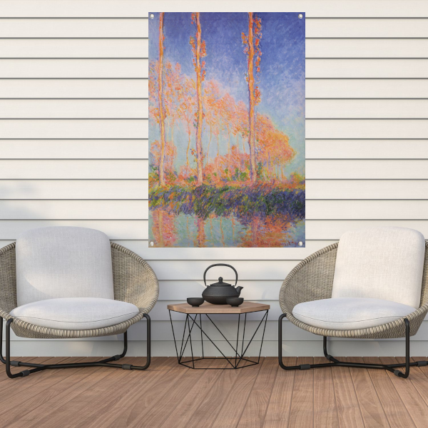 Populieren - Claude Monet tuinposter