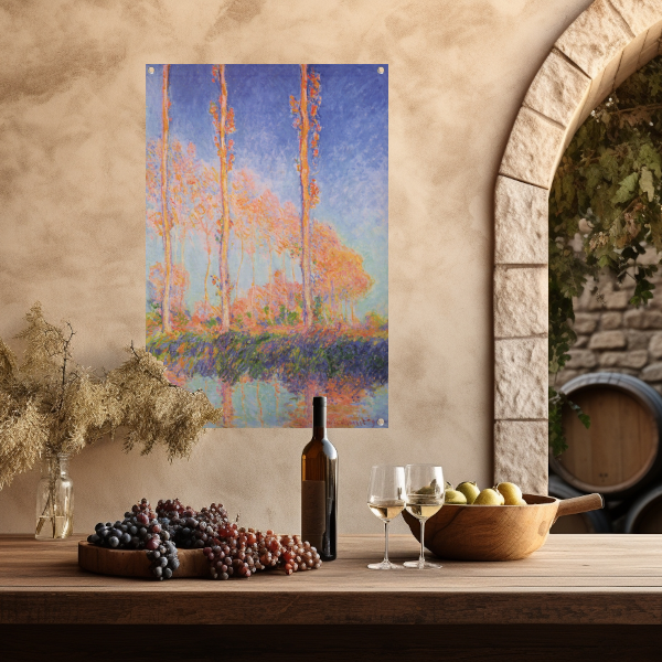 Populieren - Claude Monet tuinposter