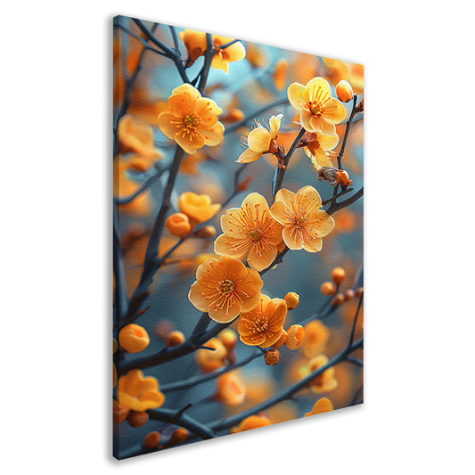 Zonnebloemen op een Tak canvas