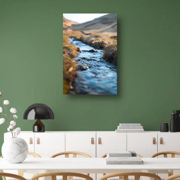 Stroompje door het landschap acrylglas