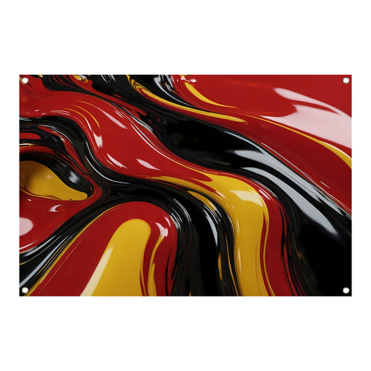 Dynamische Abstracte Samensmelting van Kleuren tuinposter
