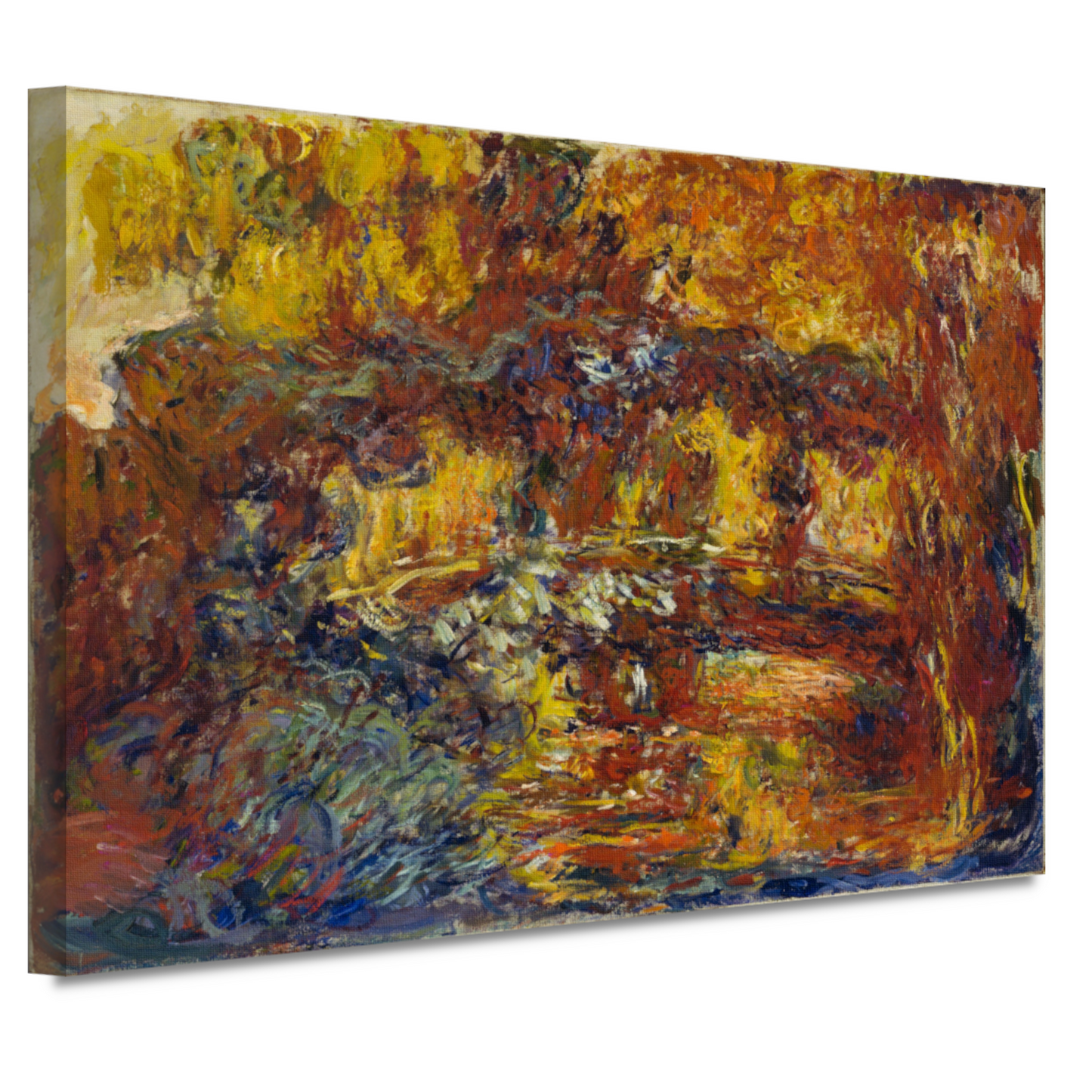 De Japanse voetgangersbrug - Claude Monet canvas