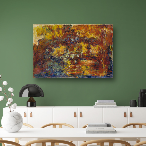 De Japanse voetgangersbrug - Claude Monet canvas