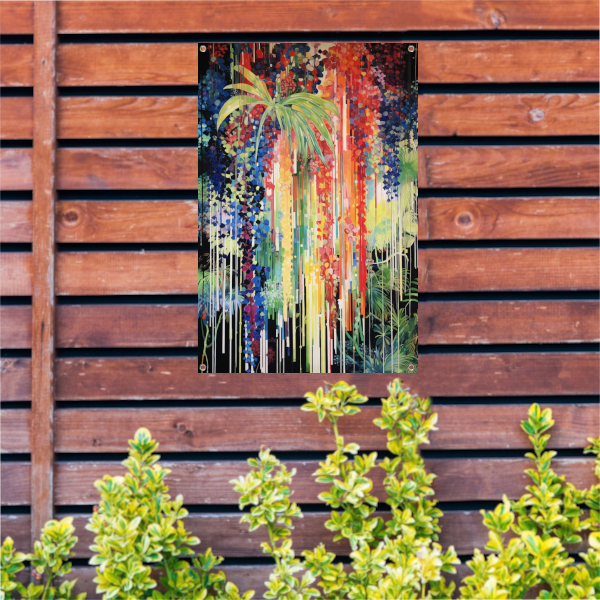 Abstracte Dans van Kleur en Natuur tuinposter