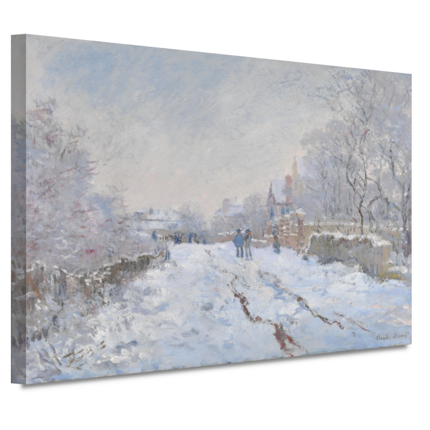Sneeuwscène in Argenteuil - Claude Monet canvas