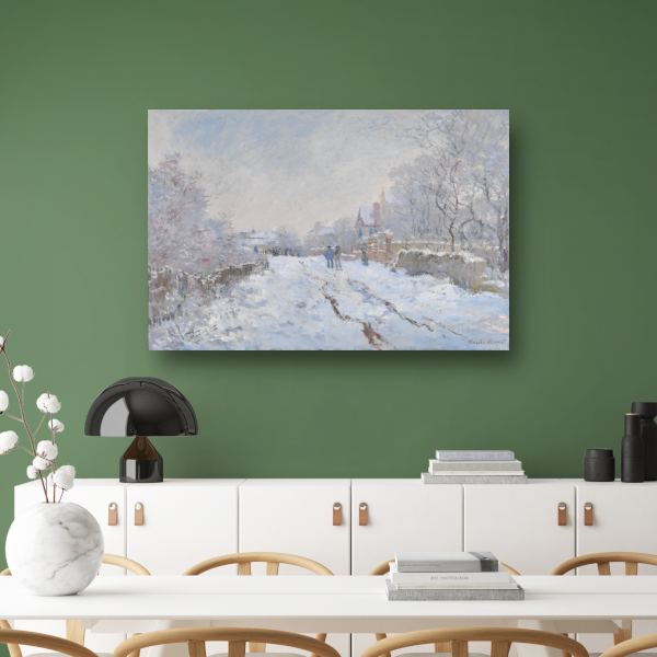 Sneeuwscène in Argenteuil - Claude Monet canvas
