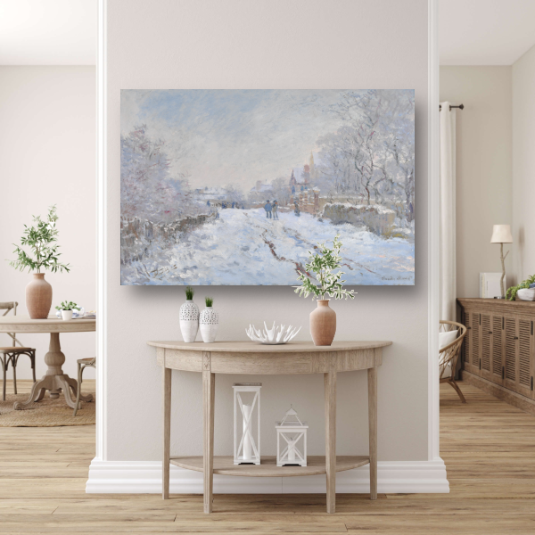 Sneeuwscène in Argenteuil - Claude Monet canvas