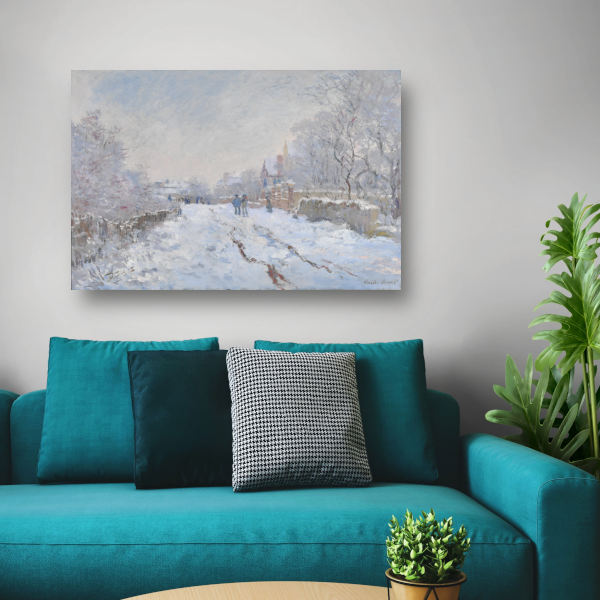 Sneeuwscène in Argenteuil - Claude Monet canvas