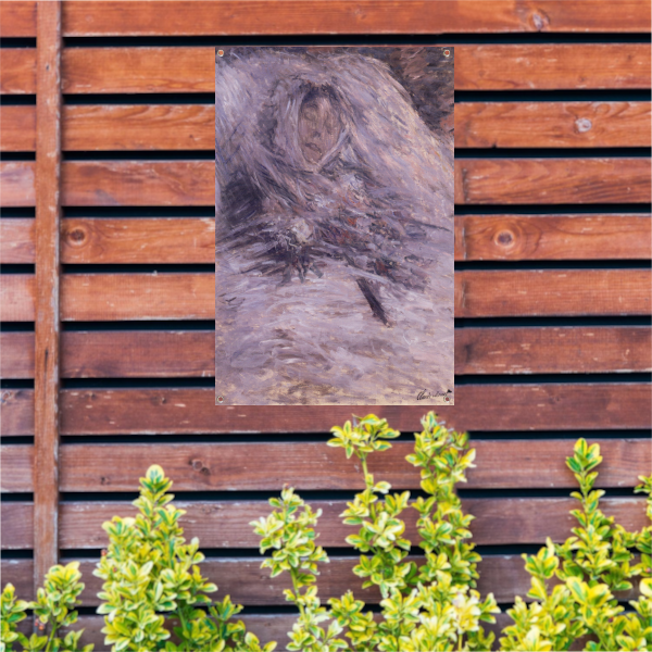 Camille Monet op haar sterfbed - Claude Monet tuinposter