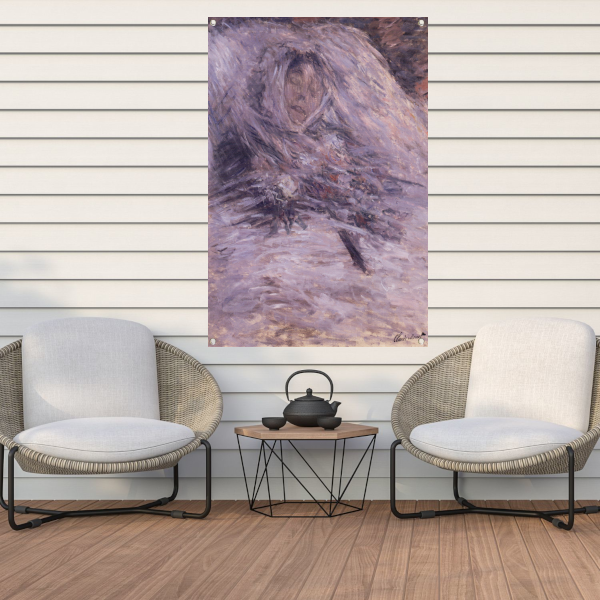 Camille Monet op haar sterfbed - Claude Monet tuinposter