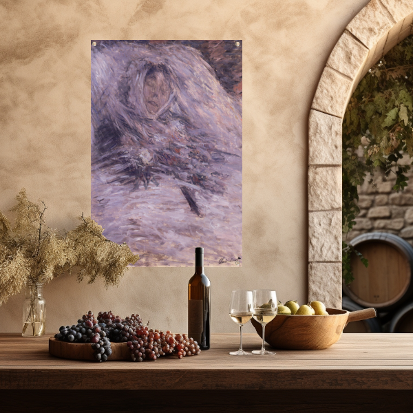 Camille Monet op haar sterfbed - Claude Monet tuinposter