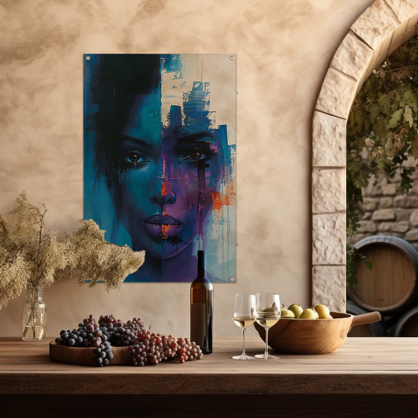 Verborgen Emoties in Abstract Stijl tuinposter