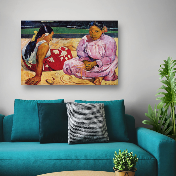 Tahitiaanse vrouwen op het strand - Paul Gauguin poster