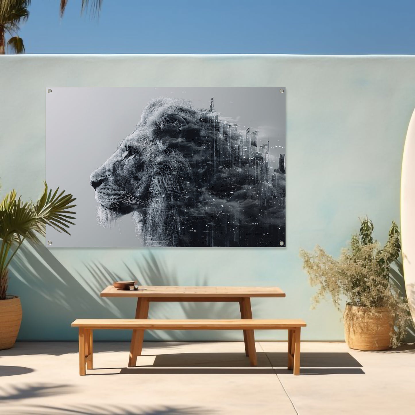 Minimalistisch Lijnen Compositie tuinposter
