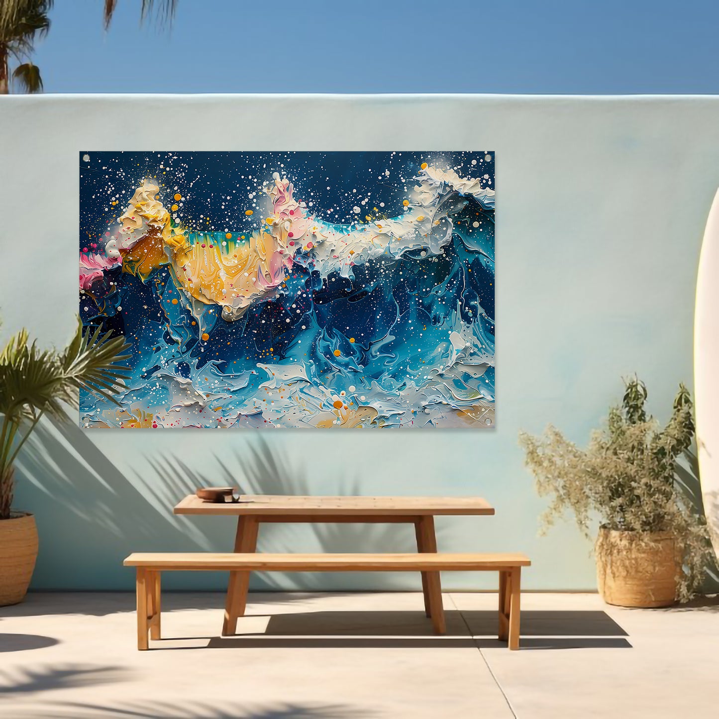 Impressionistische Zeegezicht tuinposter