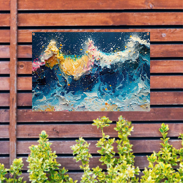 Impressionistische Zeegezicht tuinposter