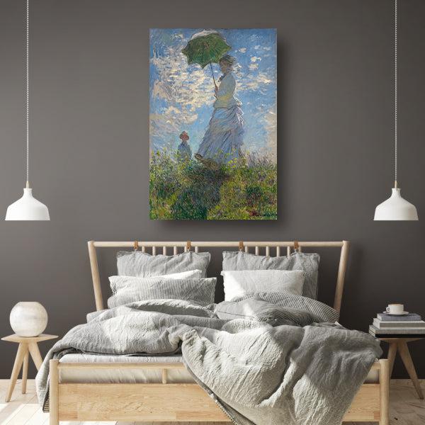 Vrouw met een parasol - Claude Monet poster