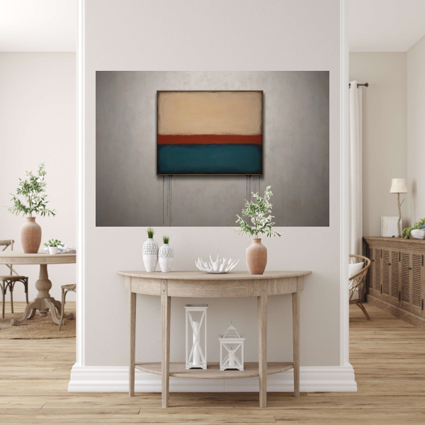 Abstracte Horizonten met Druppelend Effect forex muurcirkel