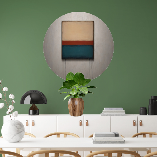 Abstracte Horizonten met Druppelend Effect forex muurcirkel