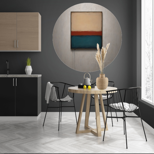 Abstracte Horizonten met Druppelend Effect forex muurcirkel