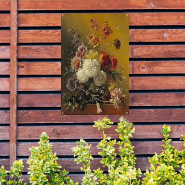 Stilleven met bloemen - Georgius Jacobus Johannes van Os tuinposter