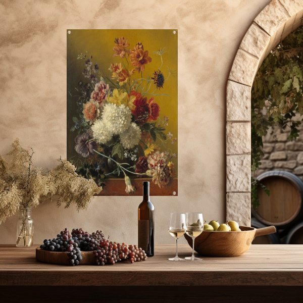 Stilleven met bloemen - Georgius Jacobus Johannes van Os tuinposter