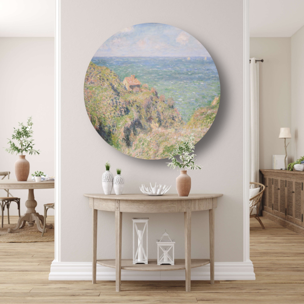 De kloof bij Varengeville - Claude Monet aluminium muurcirkel