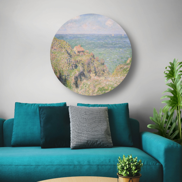 De kloof bij Varengeville - Claude Monet aluminium muurcirkel
