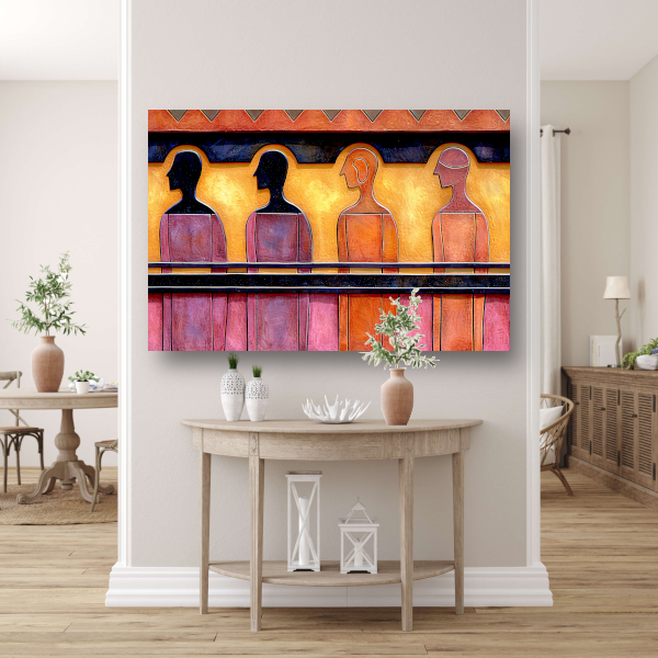 Straatportretten in Zwart-Wit acrylglas