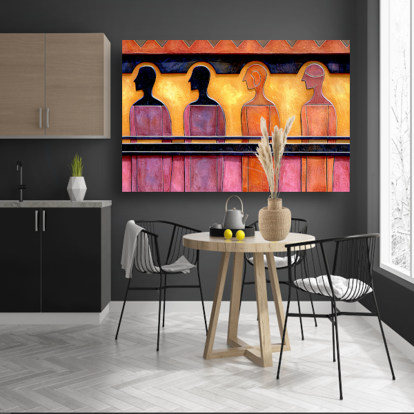 Straatportretten in Zwart-Wit poster
