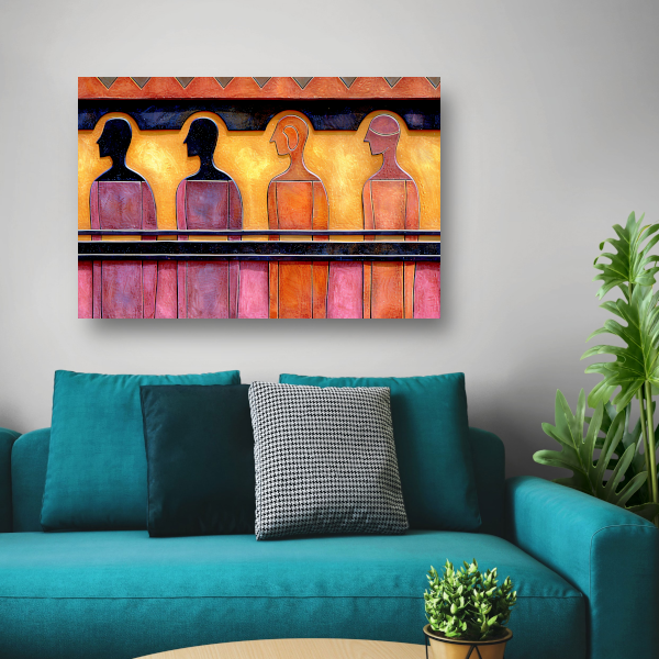 Straatportretten in Zwart-Wit acrylglas