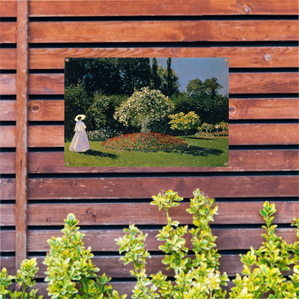 Jeanne-Marguerite Lecadre in de tuin - Claude Monet tuinposter
