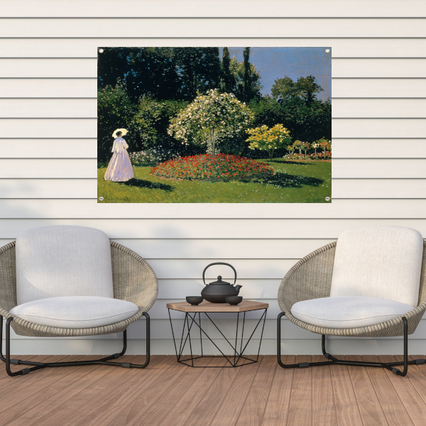 Jeanne-Marguerite Lecadre in de tuin - Claude Monet tuinposter