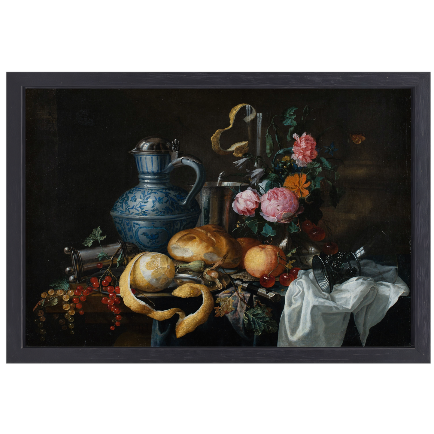Stilleven - Jan Davidsz. de Heem canvas met baklijst