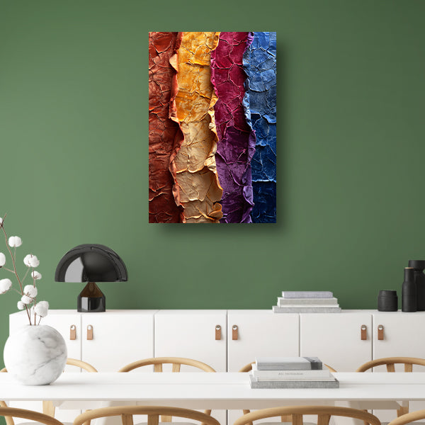 Abstract met levendige kleuren en textuur poster