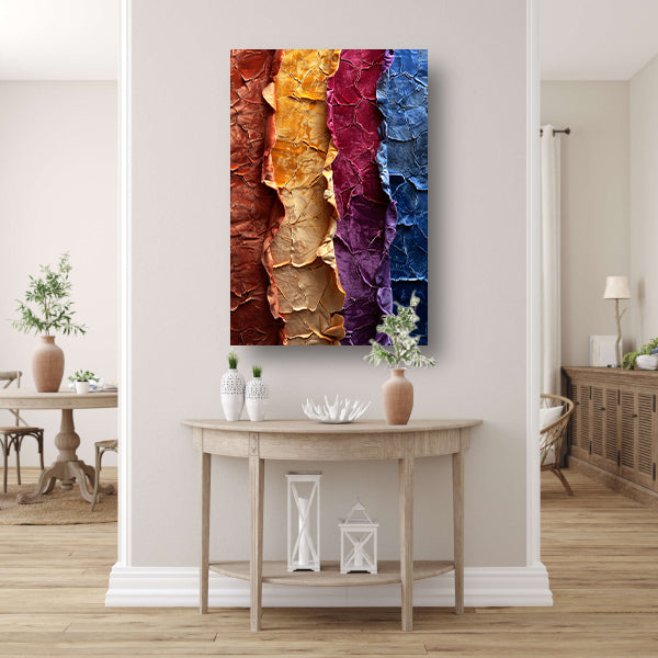 Abstract met levendige kleuren en textuur poster