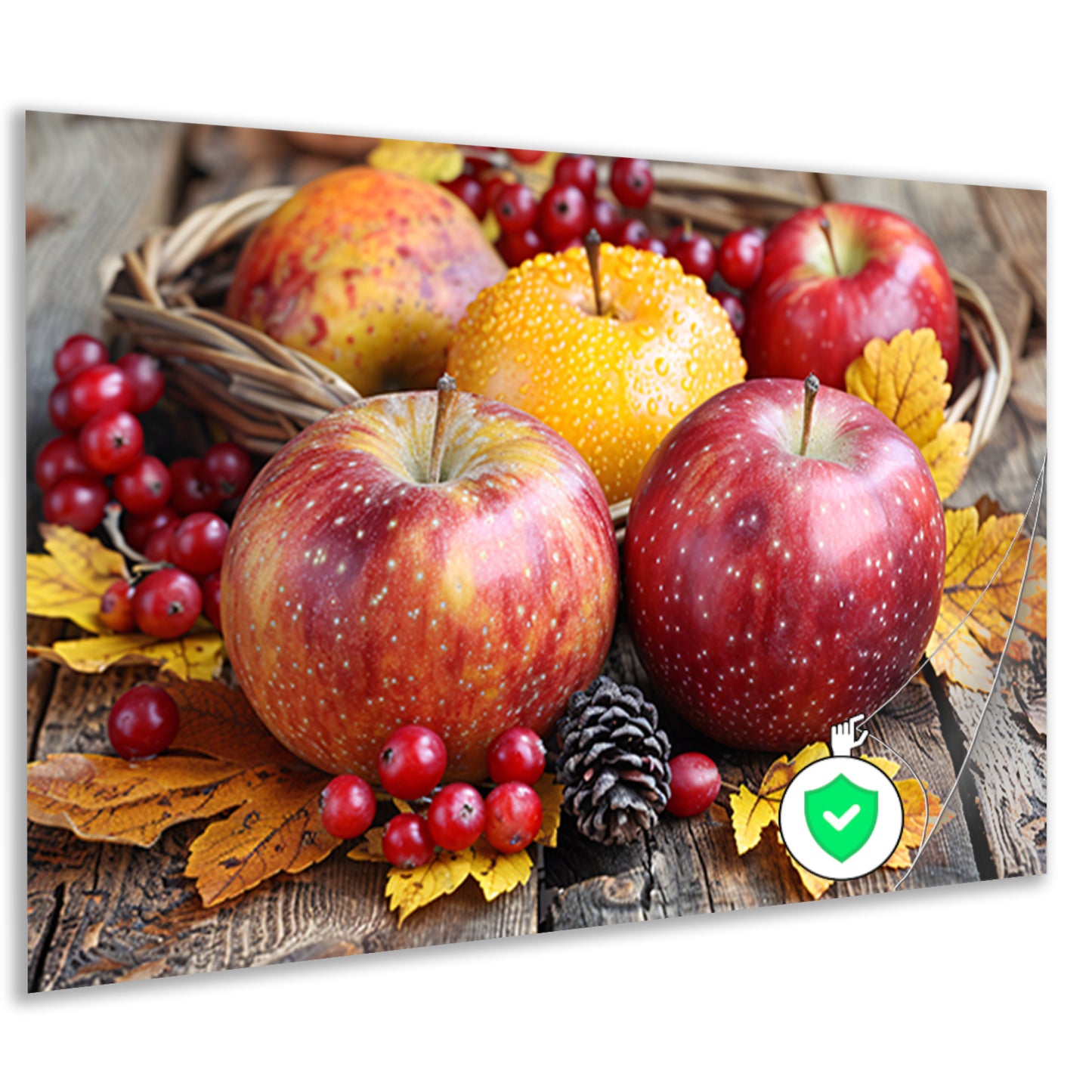 Stilleven met appels en bessen poster