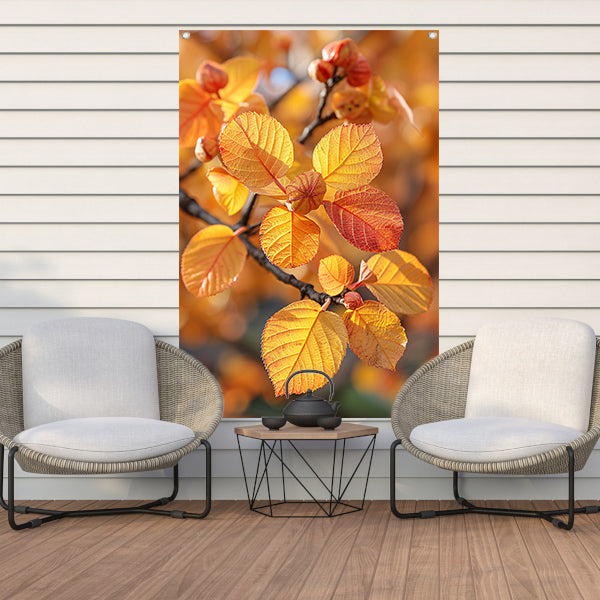 Herfstbladeren in Zonneschijn tuinposter