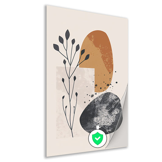 Abstract Kunst: Plant en Vormen poster