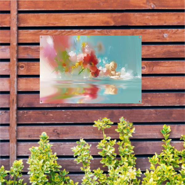 Abstracte Lijnen Compositie tuinposter