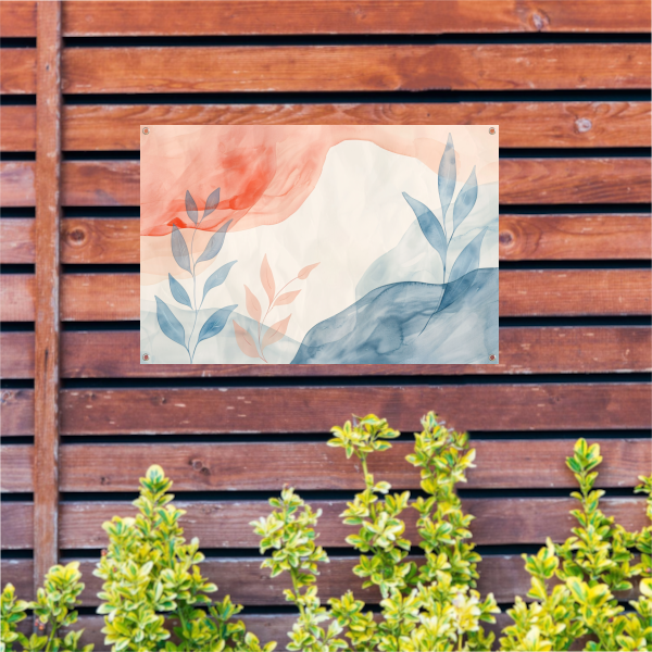 Abstract Natuur in Aquarel Kleuren tuinposter