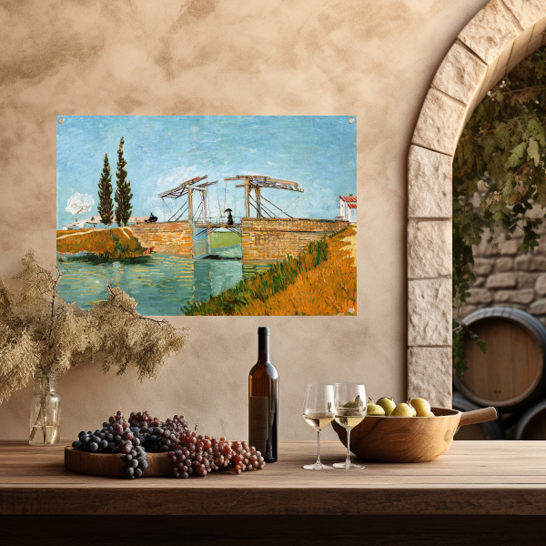 De ophaalbrug - Vincent van Gogh tuinposter