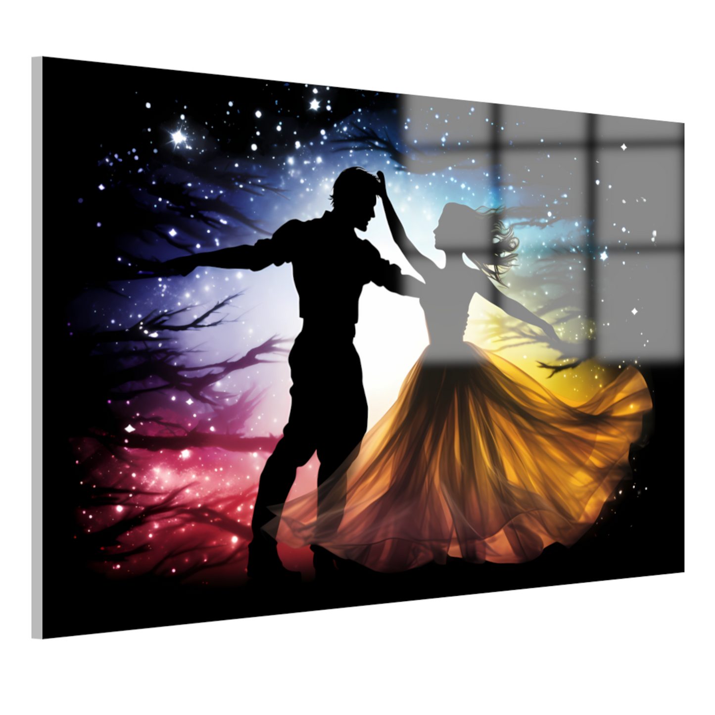 Sterrendans in Kosmische Kleurenpracht acrylglas