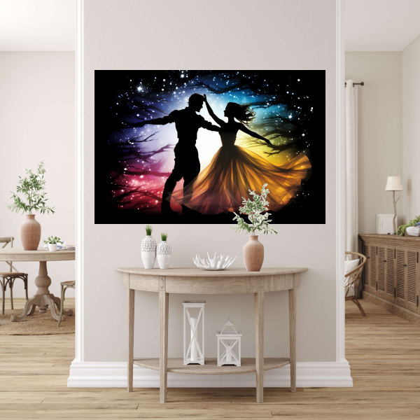 Sterrendans in Kosmische Kleurenpracht acrylglas