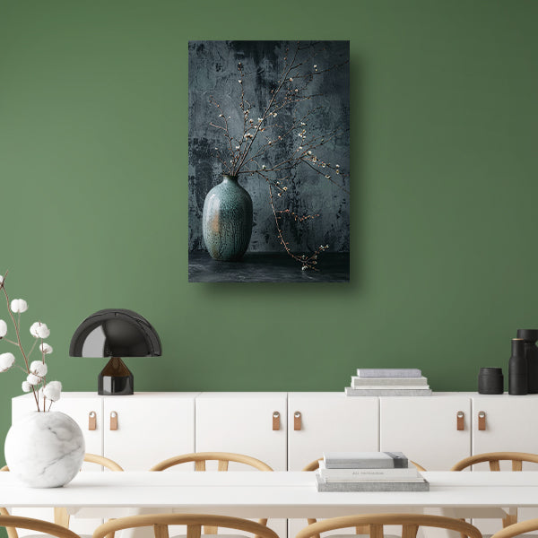 Stilleven met Takken in Keramische Vaas canvas