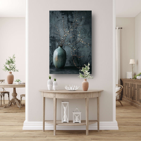Stilleven met Takken in Keramische Vaas canvas