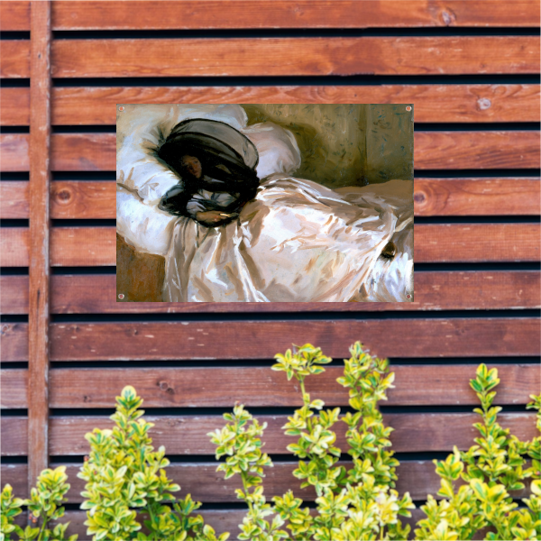 Het muggennet - John Singer Sargent tuinposter