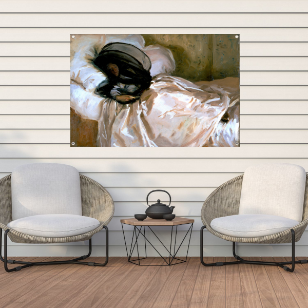 Het muggennet - John Singer Sargent tuinposter